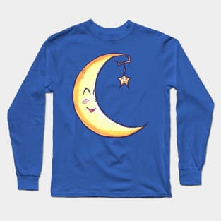 Good Night Moon Cartoon Long Sleeve T-Shirt